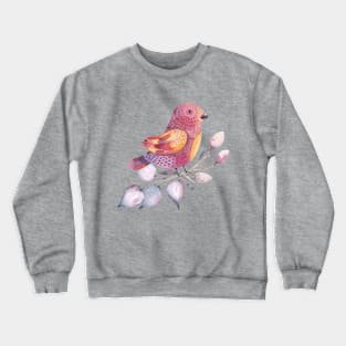 Lovely Pastel Bird Crewneck Sweatshirt